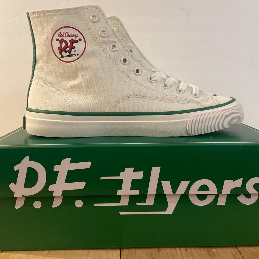 NEW DS DEAD STOCK P.F. Flyers Size 9M All American Hi Top Bob Cousy LE /1000